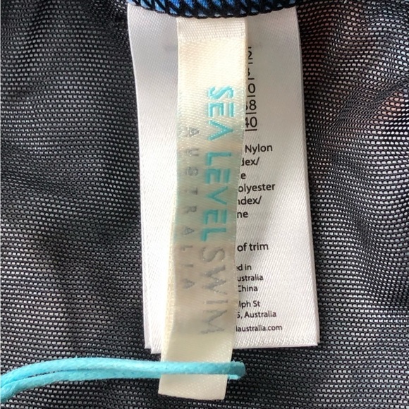 Sea Level Australia Botanical Spliced One Piece Swimsuit Black Multi Size 8 - Picture 5 of 12